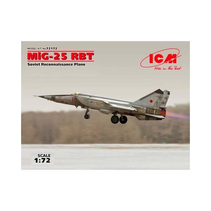 1/72 MiG-25 RBT Soviet Reconnaissance Plane ICM 72172