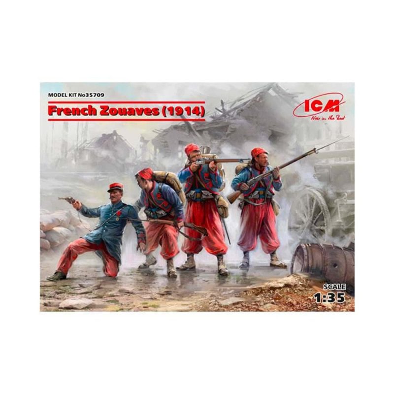 1/35 French Zoaves (1914) 4 Figures ICM 35709