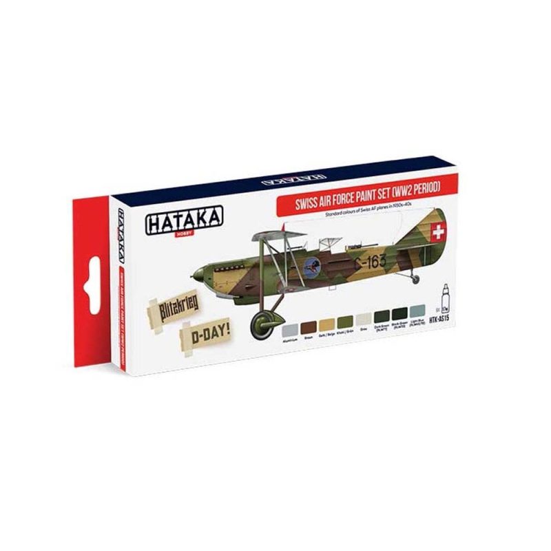 Hataka Red Line Paint Set - Airforce WWII Paint HTK-AS15