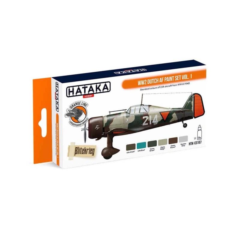 Hataka Orange Line Paint Set - Italian AFV HTK-CS106