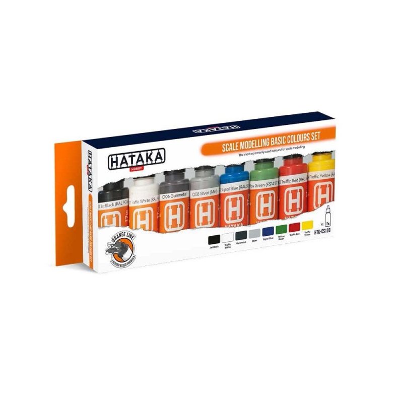 Hataka Orange Line Paint Set - Colour HTK-CS100