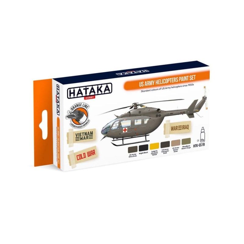 Hataka Orange Line Paint Set - Army Helicopters HTK-CS19