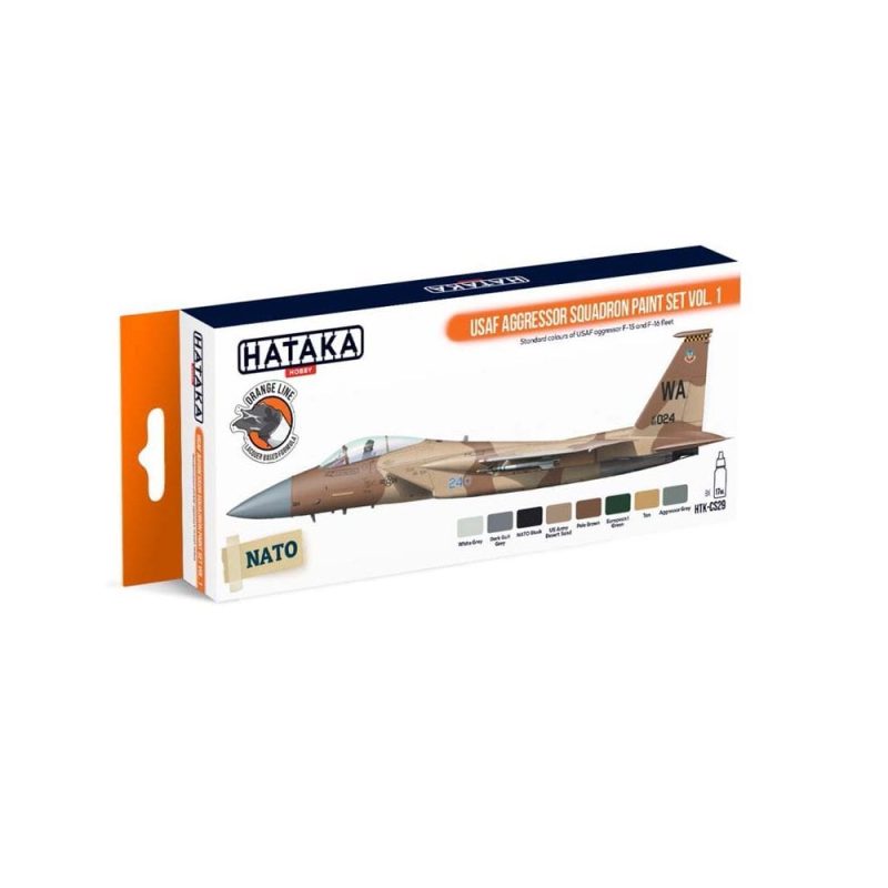 Hataka Orange Line Paint Set - Aggressor Squadron Vol.1 HTK-CS29