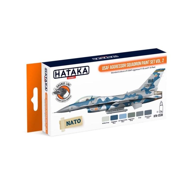 Hataka Orange Line Paint Set - Aggressor Squadron Vol.2 HTK-CS30