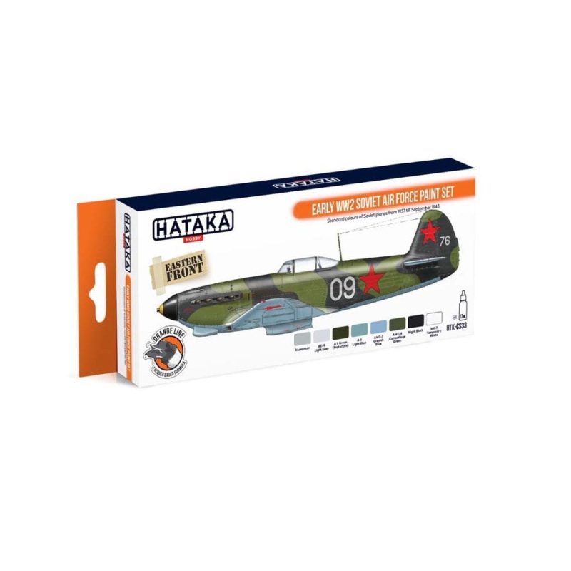 Hataka Orange Line Paint Set - WWII Soviet Airforce HTK-CS33