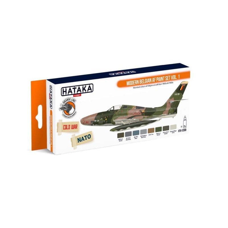 Hataka Orange Line Paint Set - Begian Airforce Vol.1 HTK-CS59
