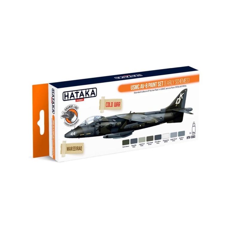 Hataka Orange Line Paint Set - Av-8 (Early Schemes) HTK-CS63