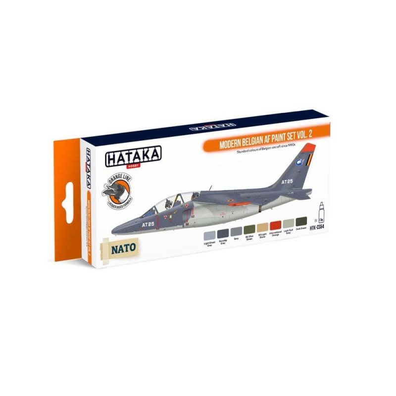 Hataka Orange Line Paint Set - Belgian Airforce Vol.2 HTK-CS64