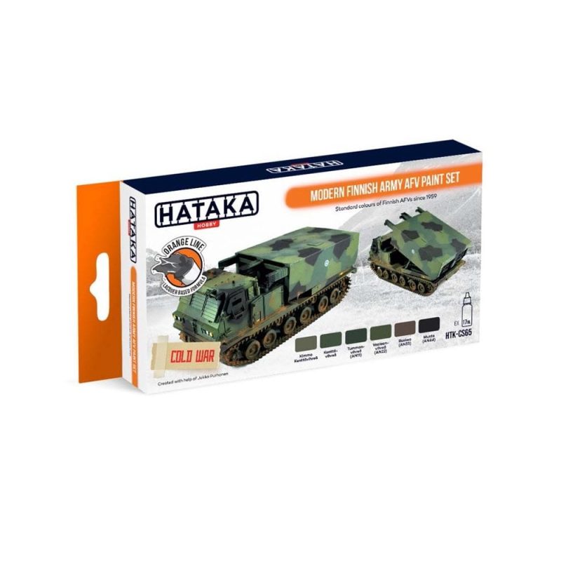 Hataka Orange Line Paint Set - Finnish Army AFV HTK-CS65