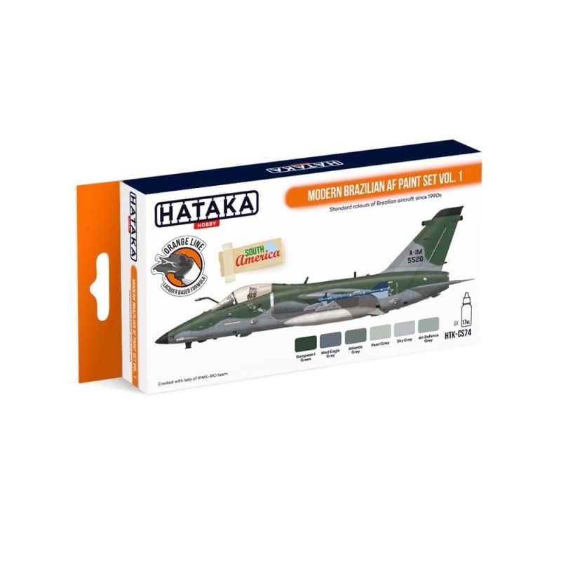 Hataka Orange Line Paint Set - Brazilian Airforce Vol.1 HTK-CS74