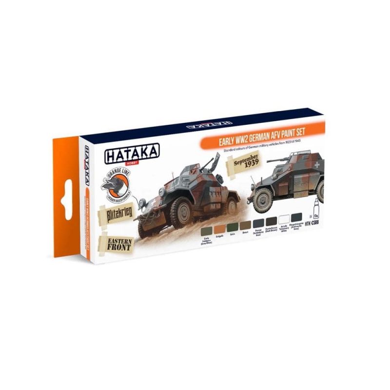 Hataka Orange Line Paint Set - WWII German AFV HTK-CS88