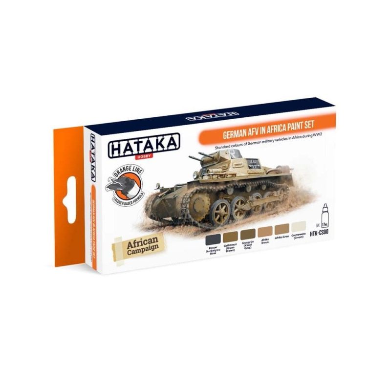 Hataka Orange Line Paint Set - AFV In Africa HTK-CS90