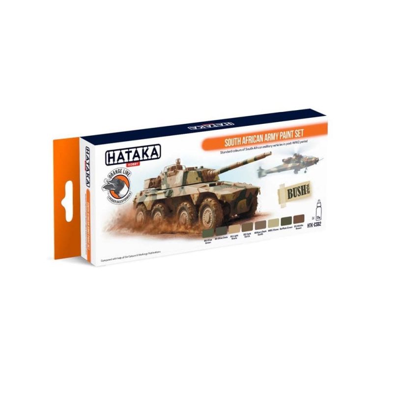 Hataka Orange Line Paint Set - African Army HTK-CS92