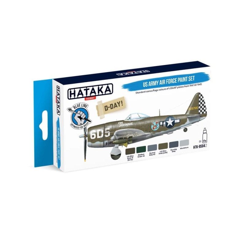 Hataka Blue Line Paint Set - Army Airforce HTK-BS04.2