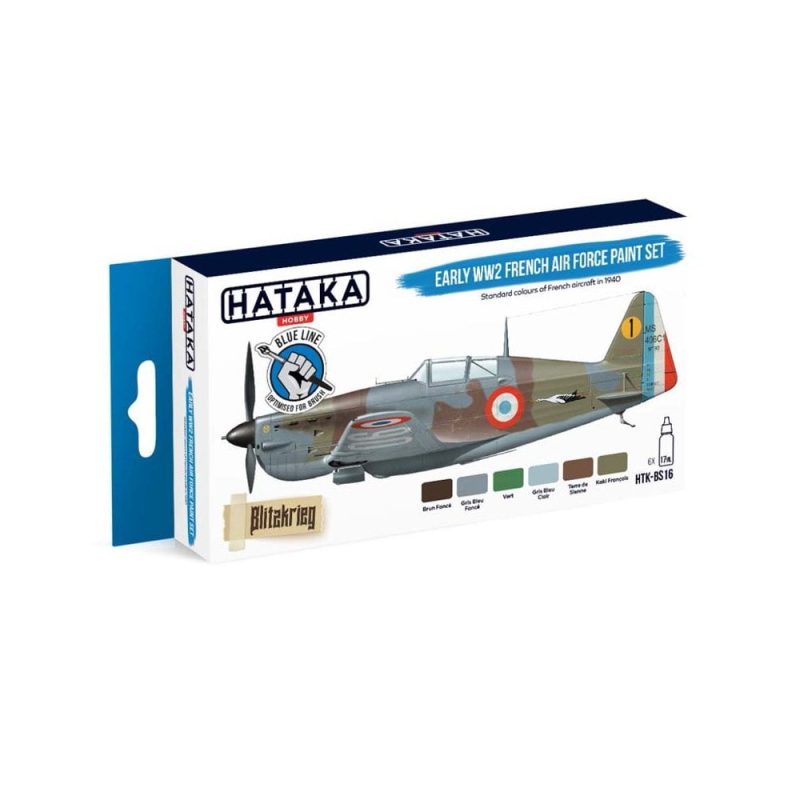 Hataka Blue Line Paint Set - WWII French Airforce HTK-BS16
