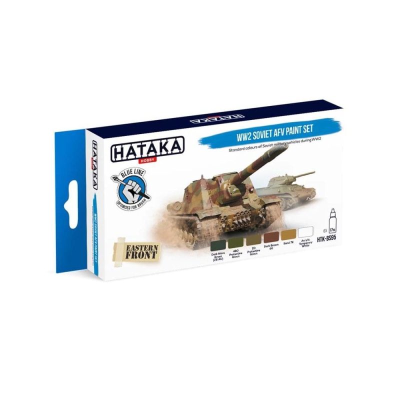 Hataka Blue Line Paint Set - Soviet AFV HTK-BS95