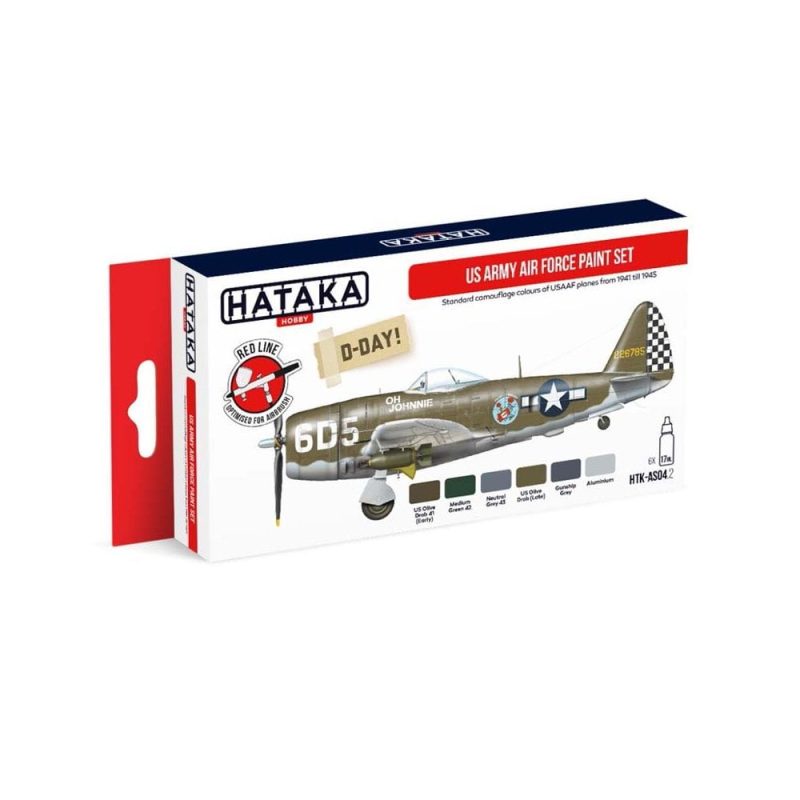 Hataka Red Line Paint Set - Army Airforcec HTK-AS04.2