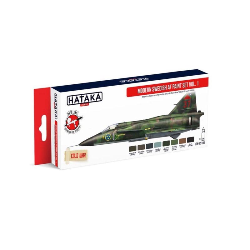Hataka Red Line Paint Set - Swedish Airforce HTK-AS101