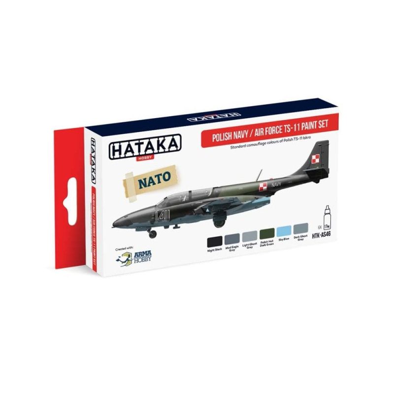 Hataka Red Line Paint Set - Navy/Airforce HTK-AS46