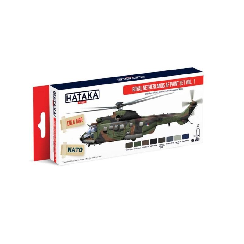 Hataka Red Line Paint Set - Netherlands Airforce Vol.1 HTK-AS80