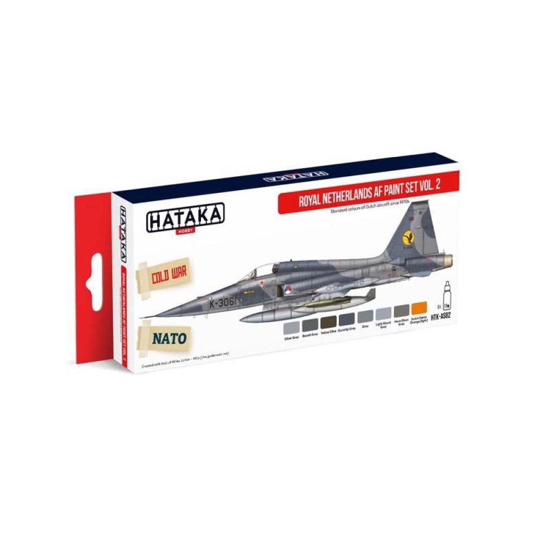 Hataka Red Line Paint Set - Netherlands Airforce Vol.2 HTK-AS82