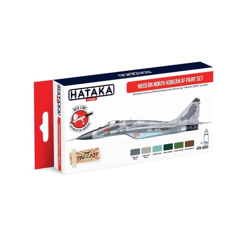 Hataka Red Line Paint Set - North Korea Airforce HTK-AS93