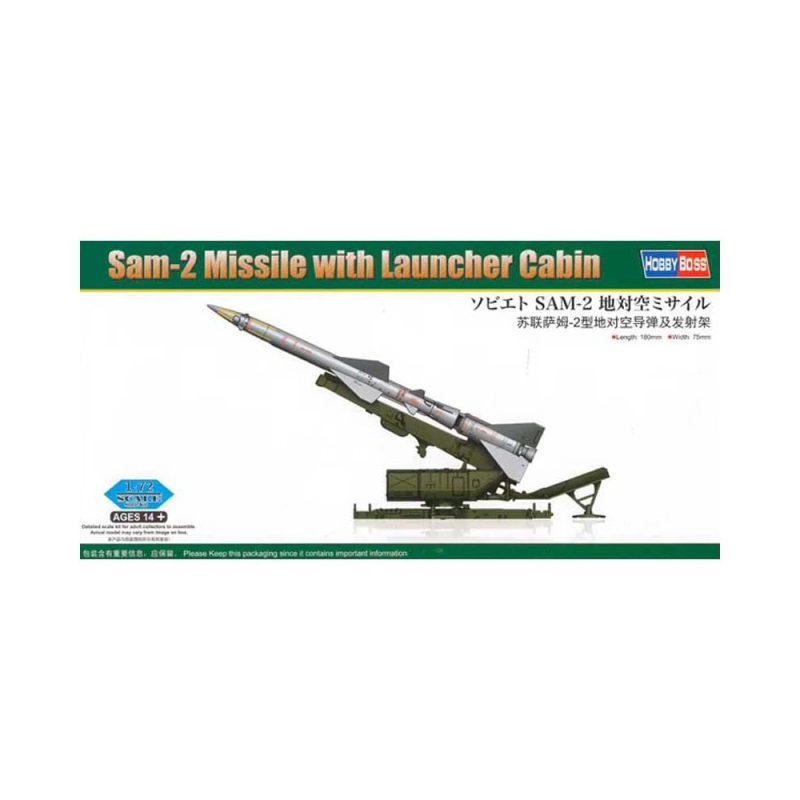1/72 SAM-2 Missile with Launcher Cabine Hobbyboss 82933