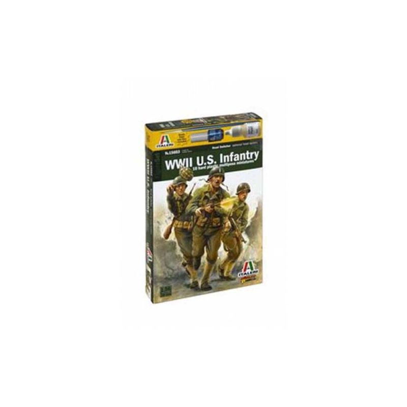Italeri US Infantry WWII (1/56 - 28mm)  W15603