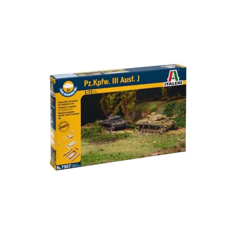 Italeri Pz. Kpfw. III Fast Assembly (1/72) 7507