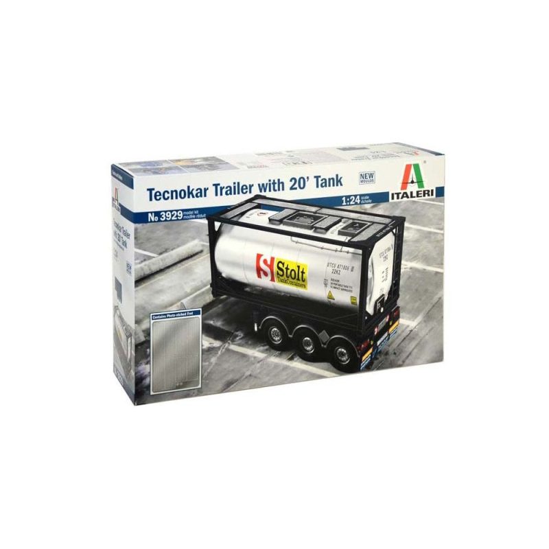 Italeri Tecnokar Trailer With 20' Tank (1/24) 3929