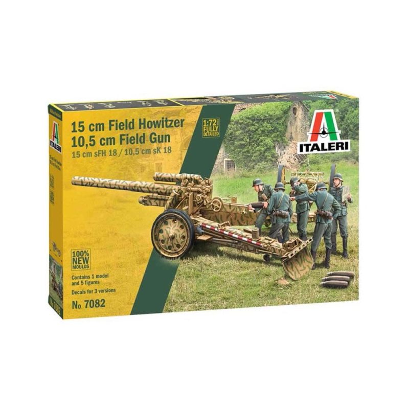 Italeri 15 Cm Field Howitzer / 10,5 Cm Field Gun (1/72) 7082
