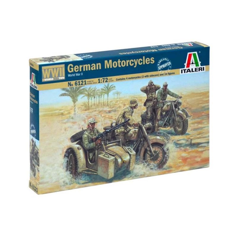 Italeri WWII German Motorcycles (1/72) 6121