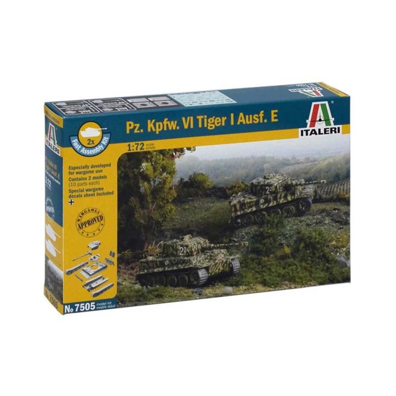 Italeri Pz. Kpfw. Vi Tiger I Ausf. E (1/72) 7505
