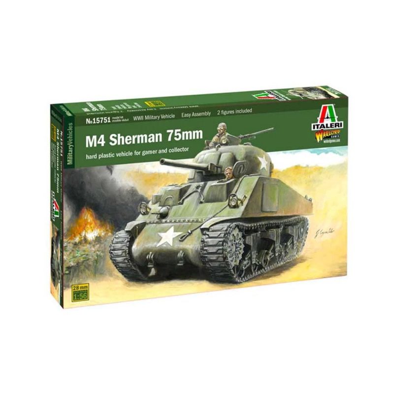 Italeri M4 Sherman 75mm (1/56) W15751
