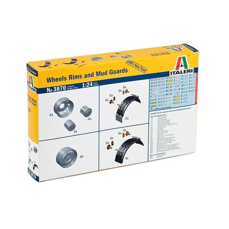 Italeri Wheels Rims And Mud Guards (1/24) 3870