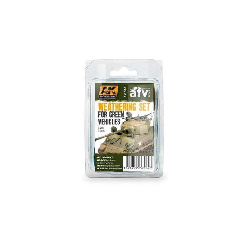 AK Interactive Weathering Set for Green Vehicles AK-064