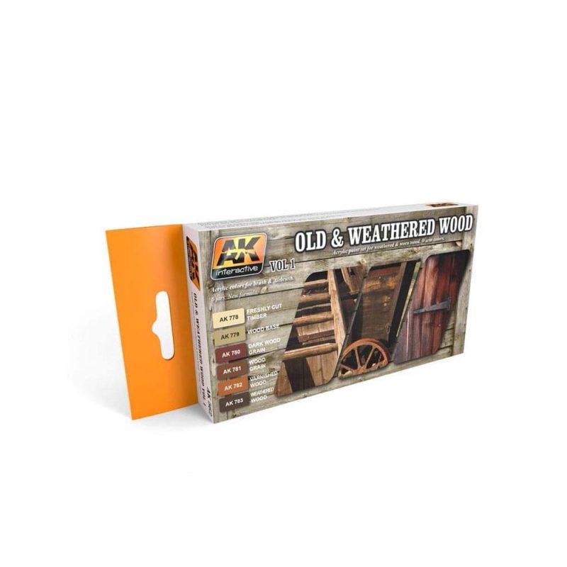 AK Interactive Old and Weathered Wood Set Vol 1 AK-562