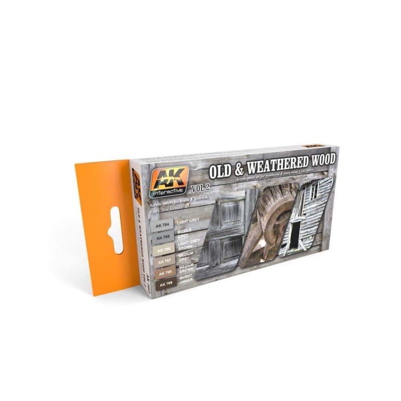 AK Interactive Old and Weathered Wood Vol.2 Set AK-563