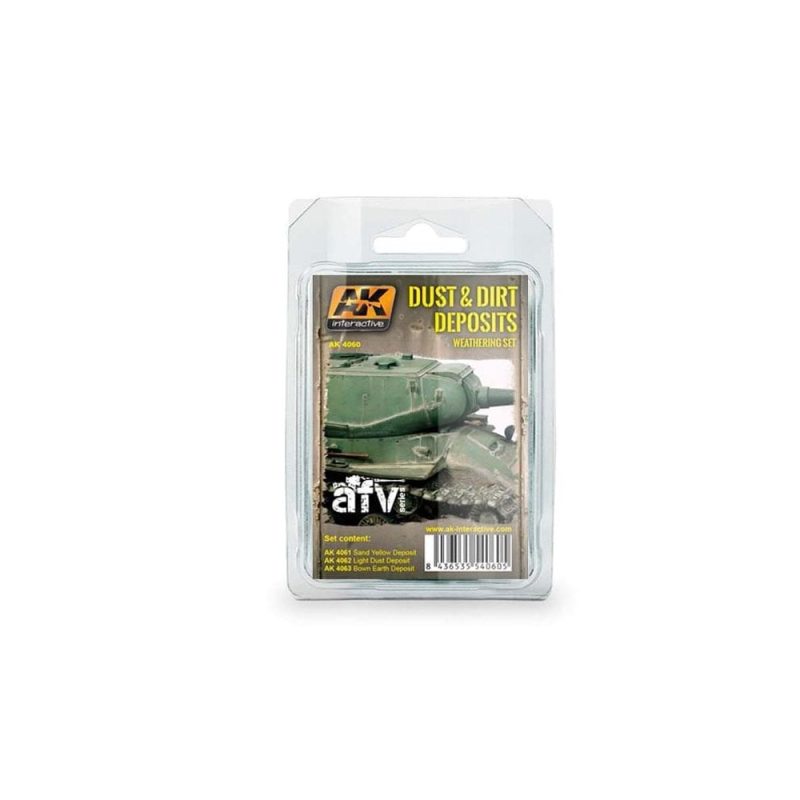 AK Interactive Dust and Dirt Deposits Weathering Set AK-4060