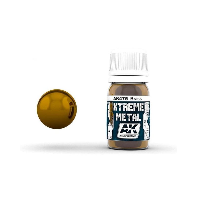 AK Interactive Xtreme Metal - Brass (30ml) AK-475