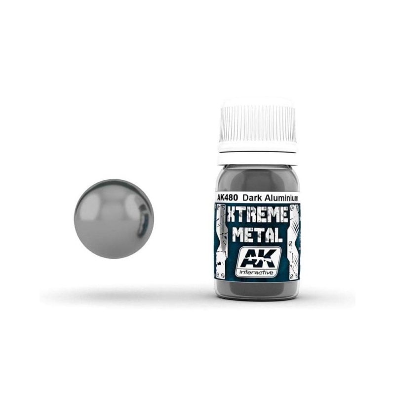 AK Interactive Xtreme Metal - Dark Aluminium (30ml) AK-480