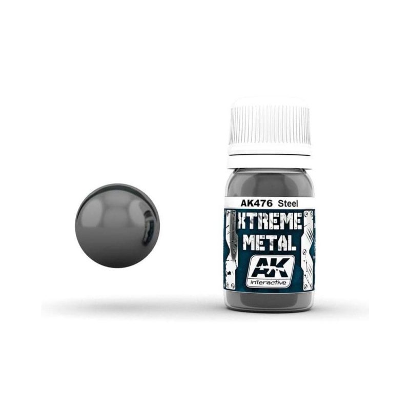 AK Interactive Xtreme Metal - Steel (30ml) AK-476