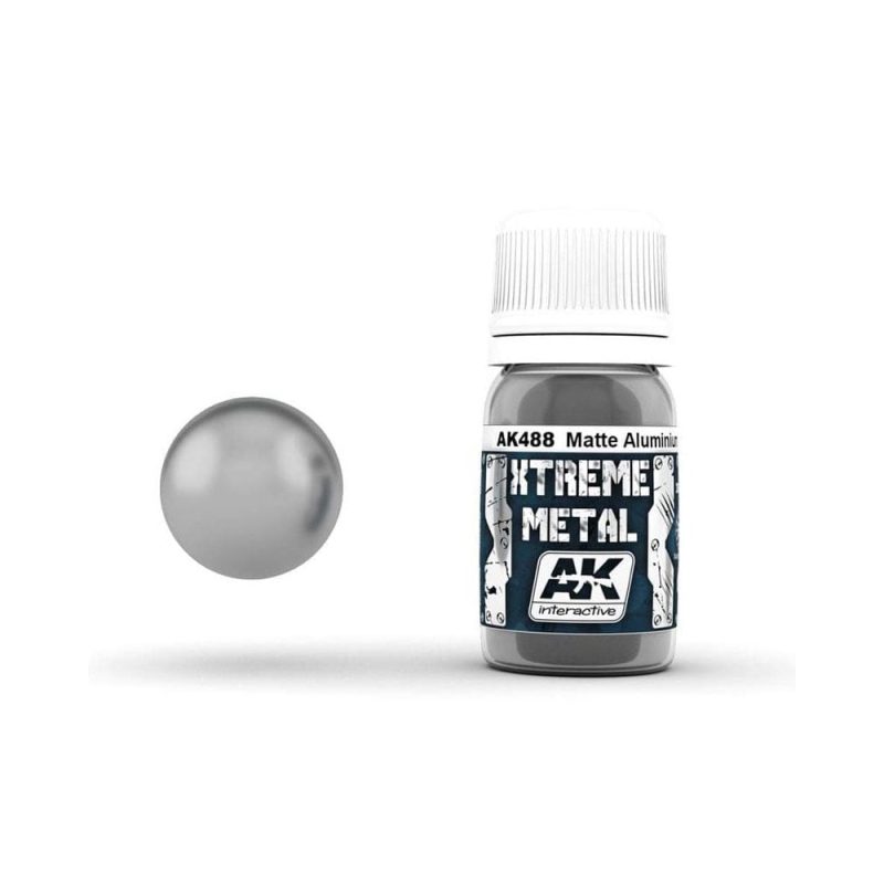 AK Interactive Xtreme Metal - Matt Aluminium (30ml) AK-488