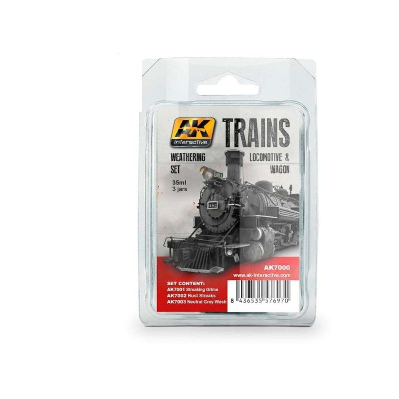 AK Interactive Trains Locomotive & Wagon Weathering Set AK-7000
