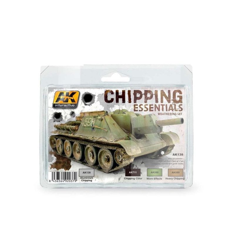AK Interactive Chipping Essentials Weathering Set AK-138