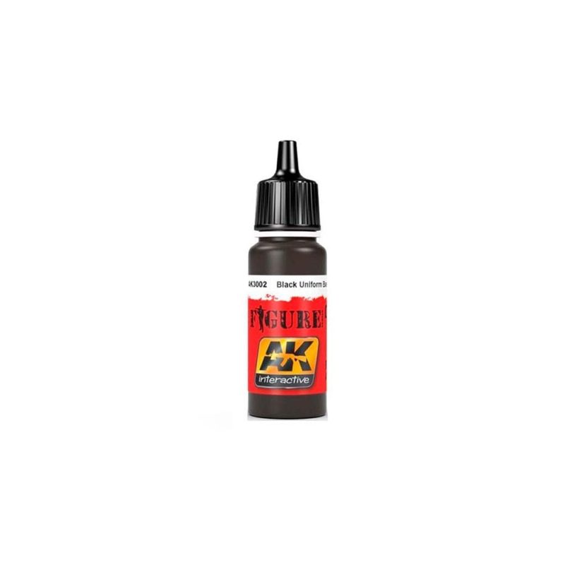 AK Interactive [81] Black Uniform Base (17ml) AK-3002