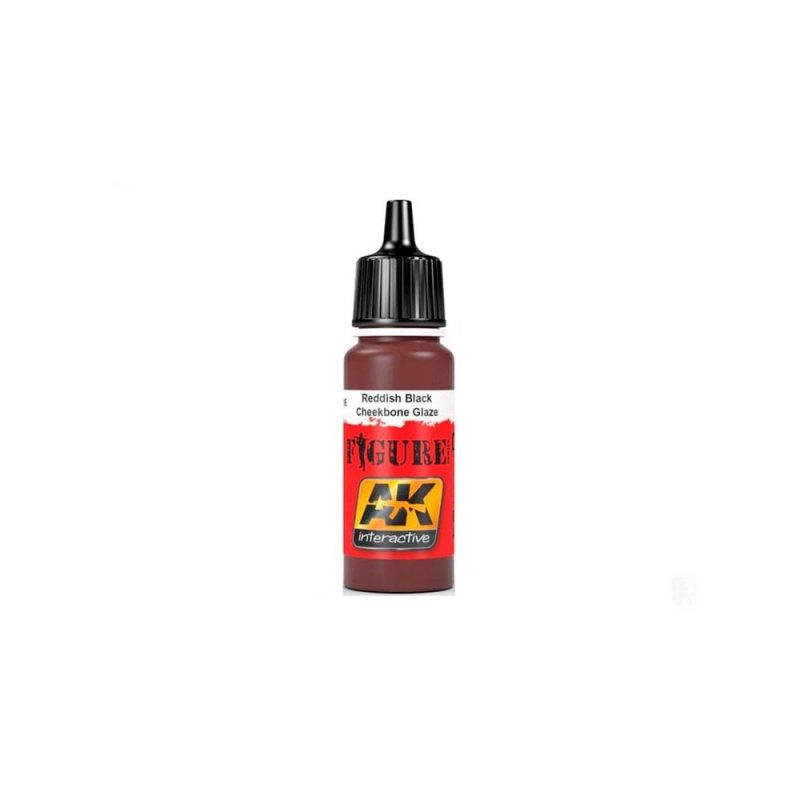 AK Interactive [27] Reddish Black Cheekbone Glaze (17ml) AK-3016