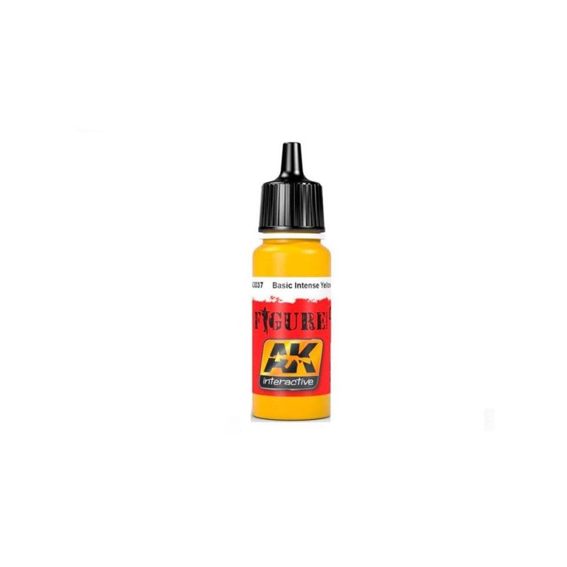 AK Interactive [4] Basic Intense Yellow (17ml) AK-3037