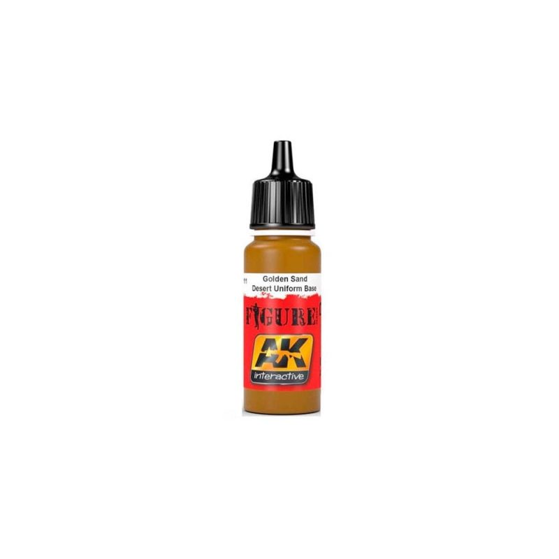 AK Interactive [10] Golden Sand / Dessert Uniform Base (17ml) AK-3111