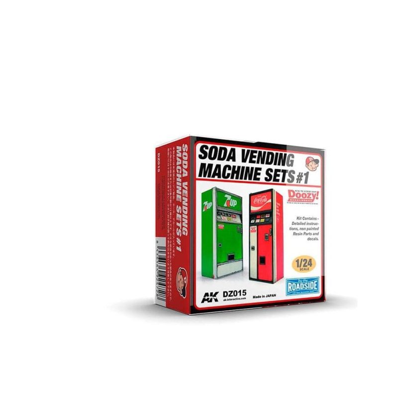 AK Interactive Soda Vending Machine Sets 1 (1/24) DZ015